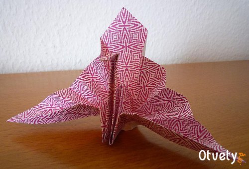 Как сделать журавля оригами Как сделать журавля оригами